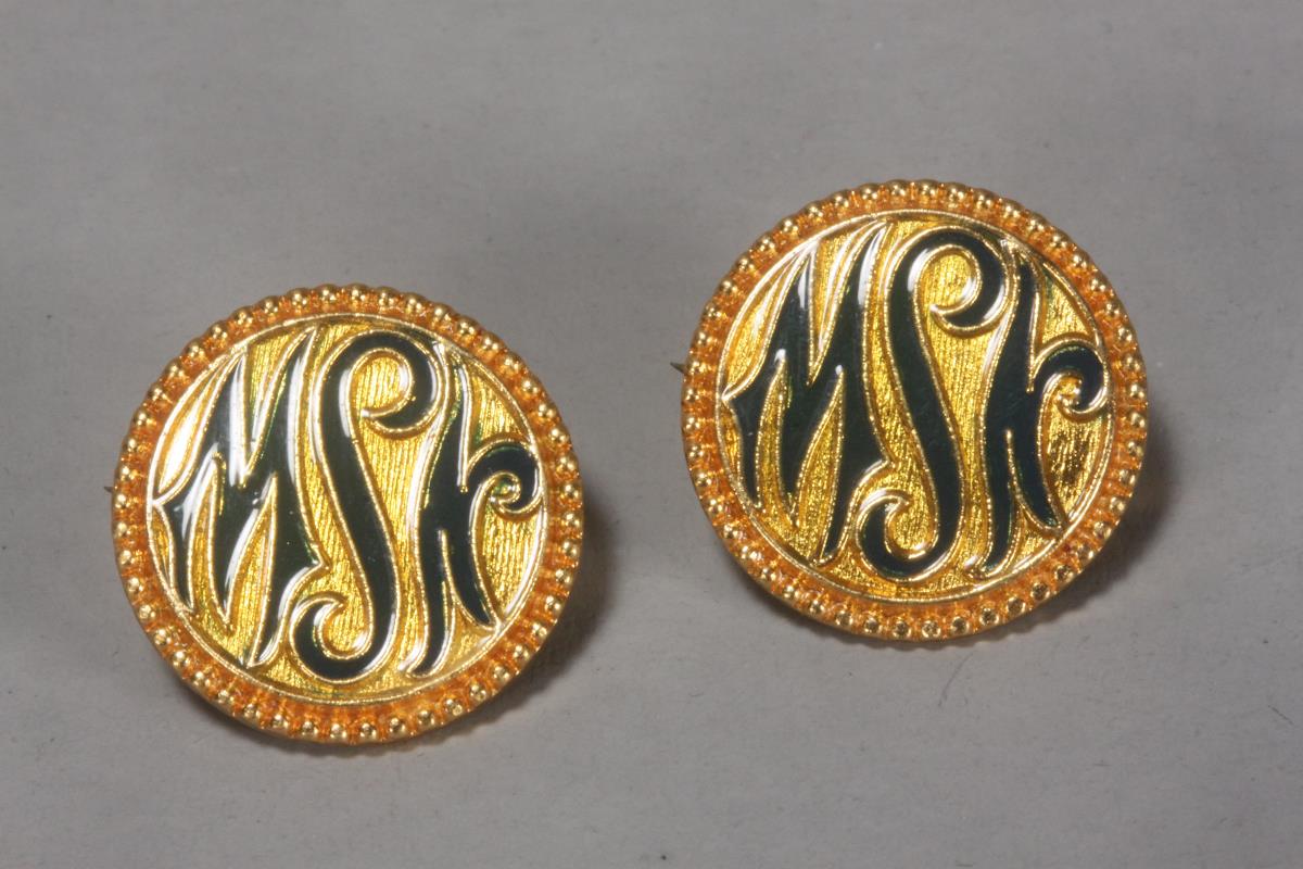 Pair of NSW Enamel Pin Badges - Aalders Auctions | Find Lots Online