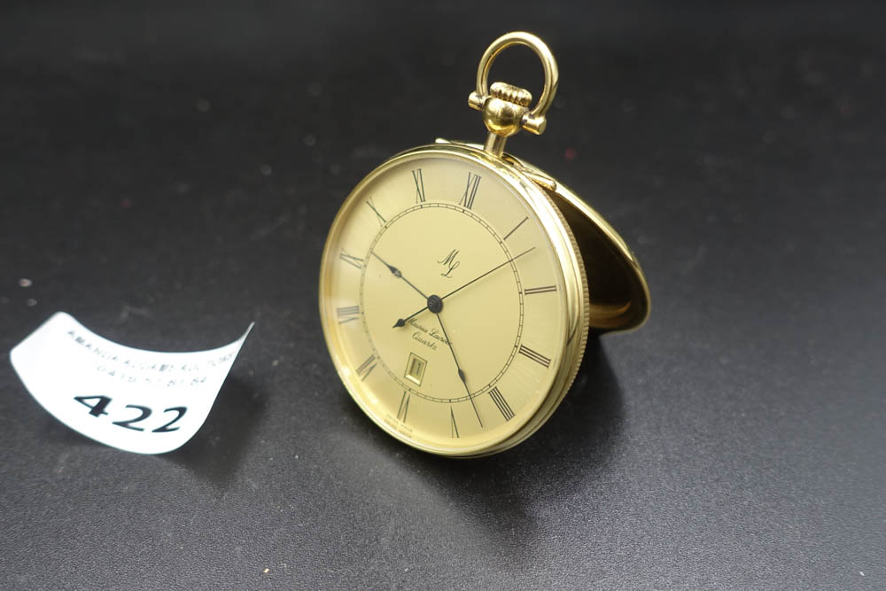 Maurice Lacroix quartz gilt French fob watch Amanda Addams