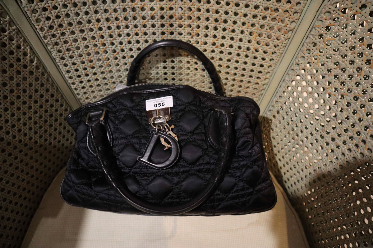 Christian Dior made in Italy, quilted black handbag - Amanda Addams ...