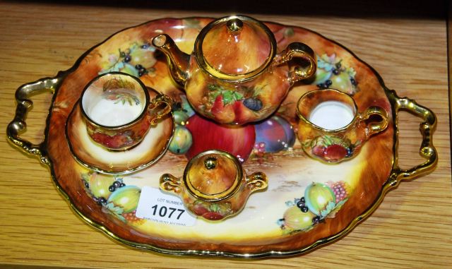 Miniature breakfast set by Raymond Everill & Sons, - Bargain Hunt