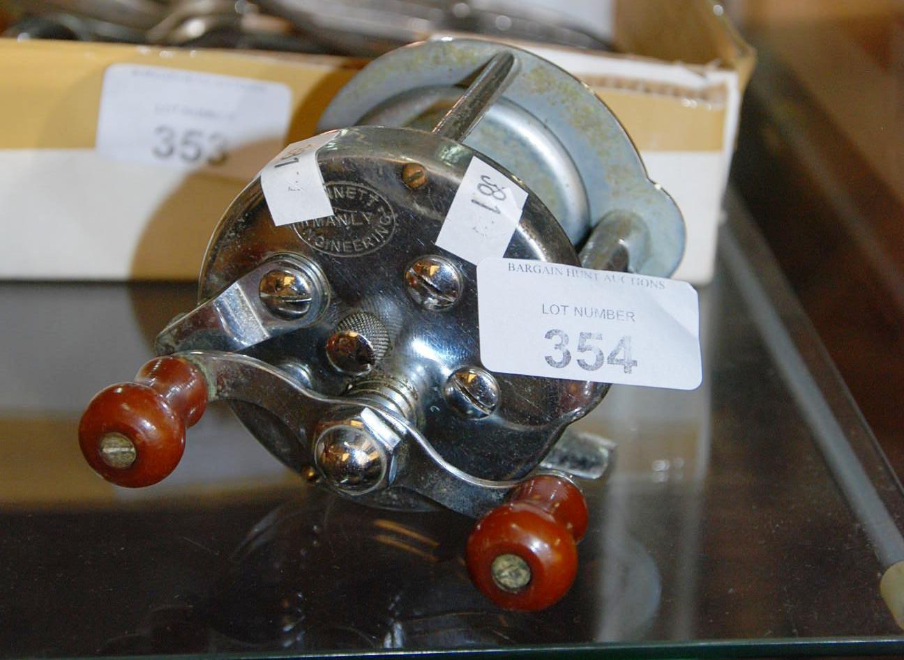 Vintage fishing reel made by Bennett Engineering - Bargain Hunt Auctions