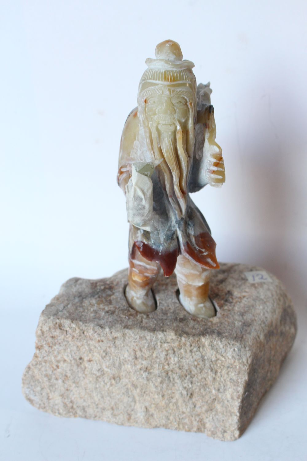 Chinese jade carving of an old man with pipe - Bargain Hunt Auctions ...