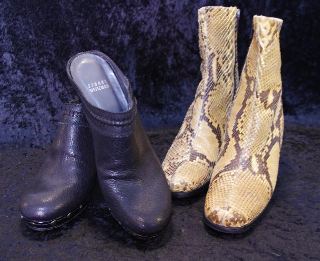 A pair of snake skin ankle boots - Barsby Auctions | Find Lots Online