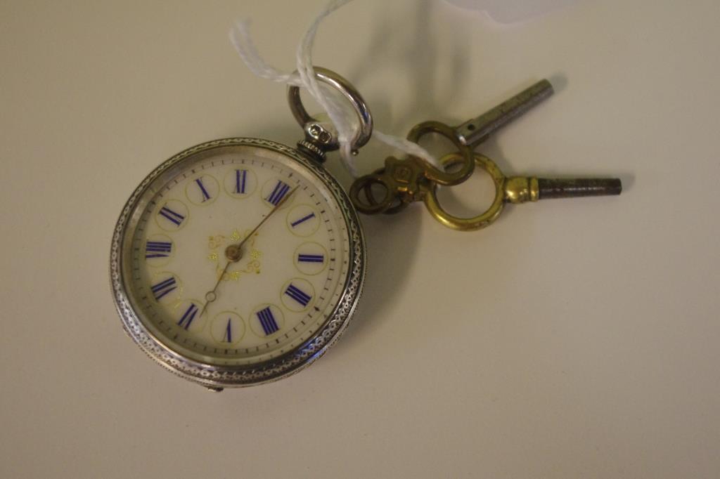 Victorian sterling silver cased ladies fob watch - Barsby Auctions ...