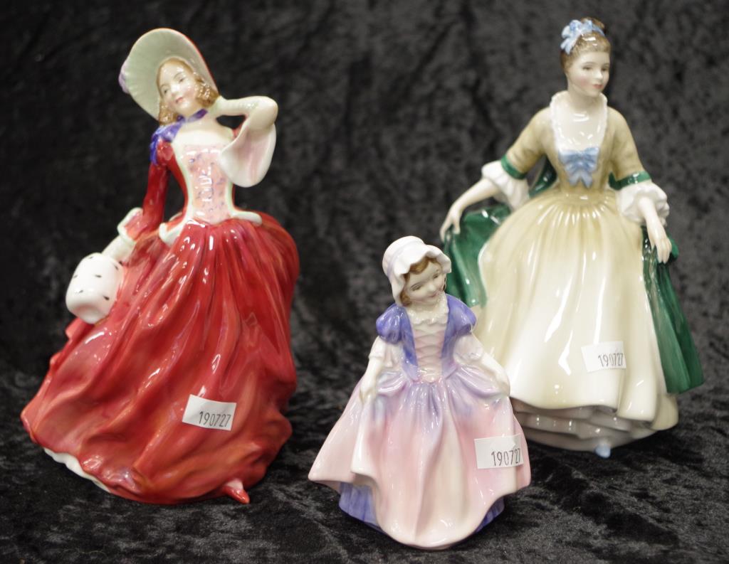 Three Royal Doulton young lady figurines - Barsby Auctions | Find Lots ...