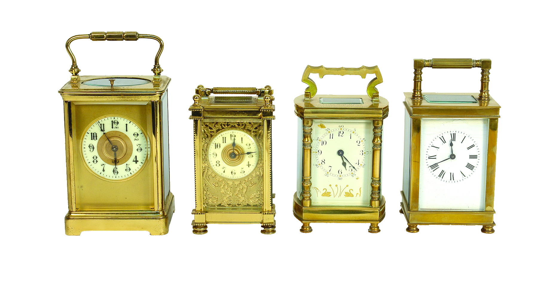 A 19thC French brass cased carriage clock by Richard & Co. (Paris ...