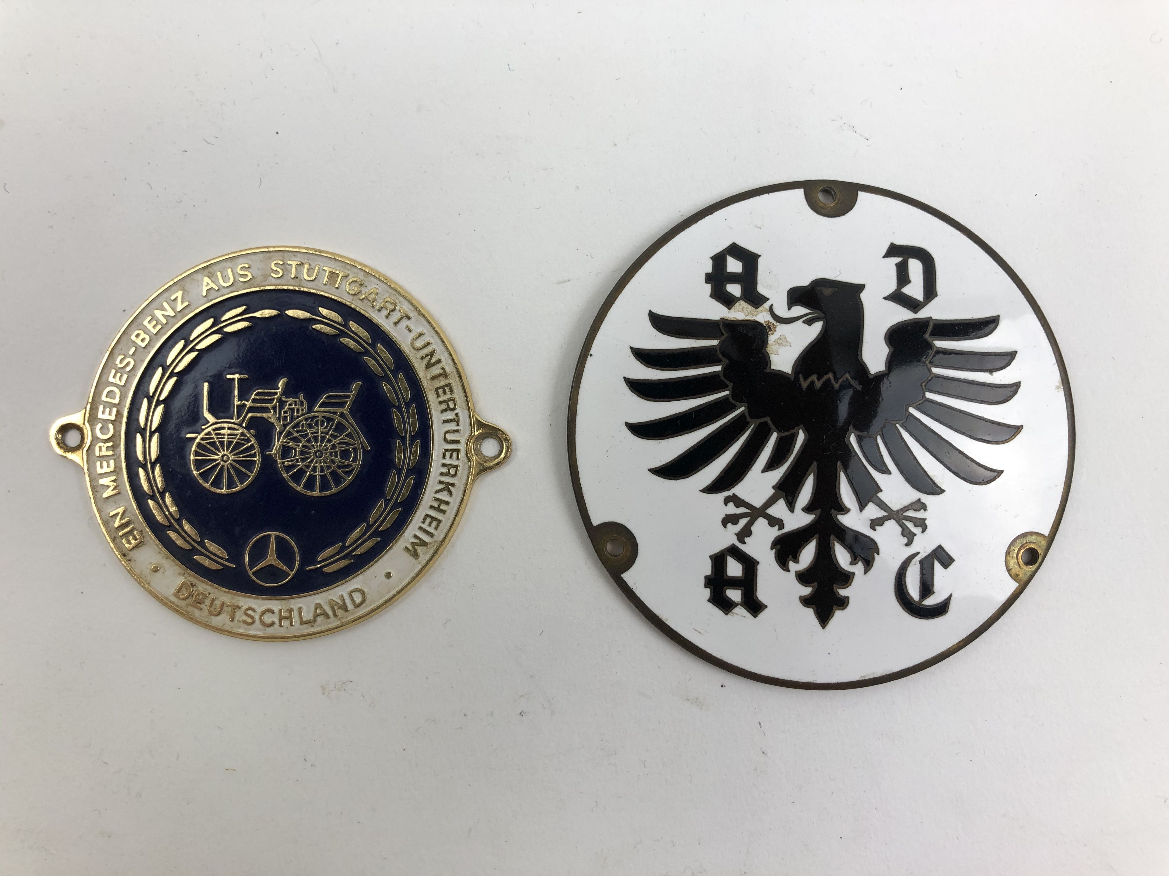 GERMAN/MERCEDES-BENZ: Two German car badges - Donington Auctions | Find ...