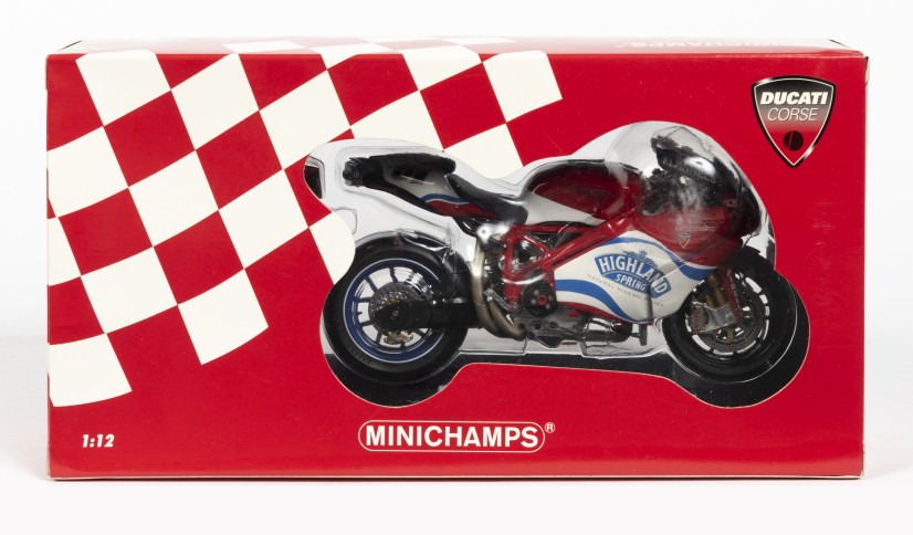 A NOS 1:12 scale Minichamps 'Ducati Corse' Ducati 999RS #91