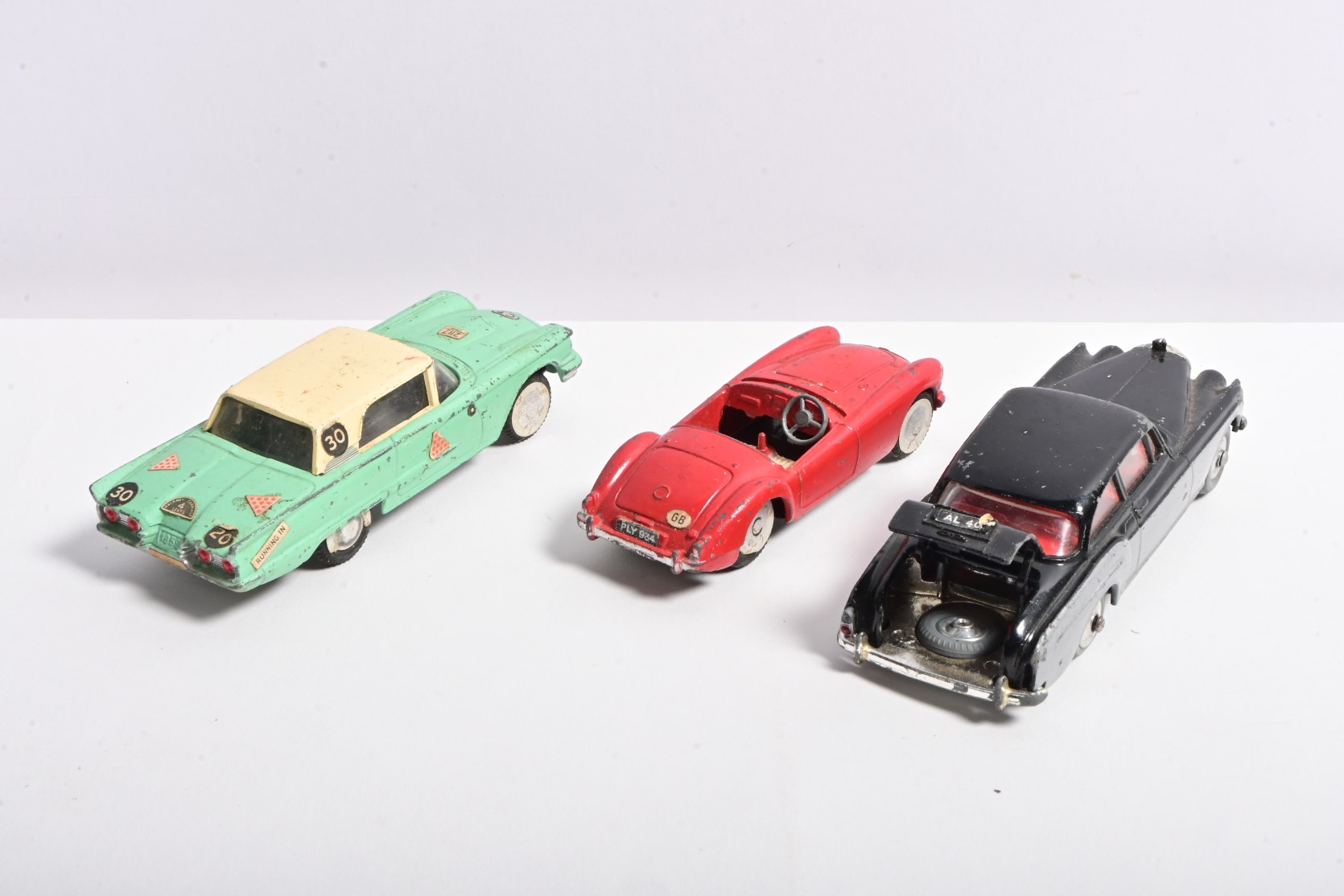 CORGI: Three Corgi models including No.214 FORD THUNDERBIRD - Donington ...