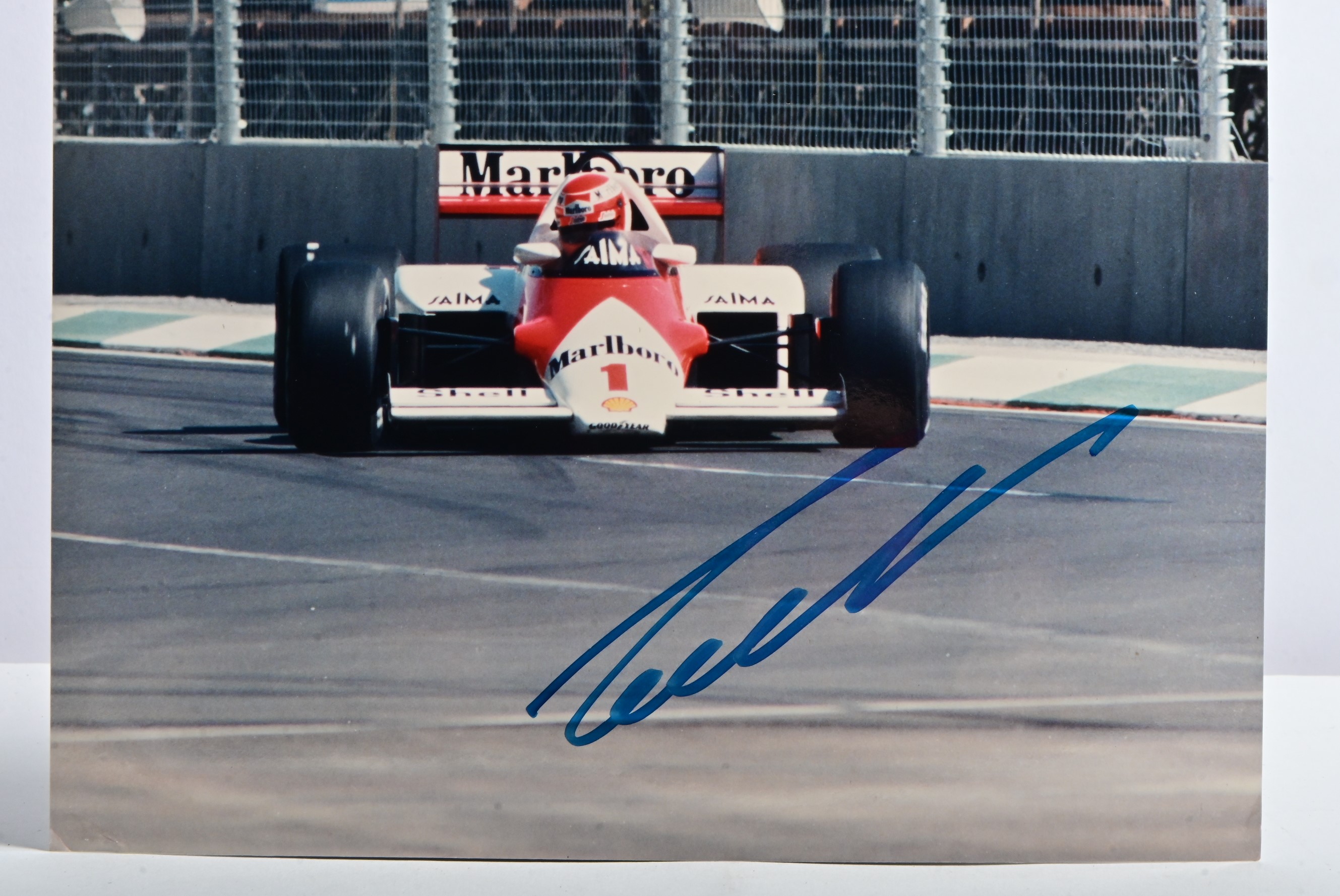 LAUDA: A colour picture of Niki Lauda racing the McLaren MP4/2B (Tag ...