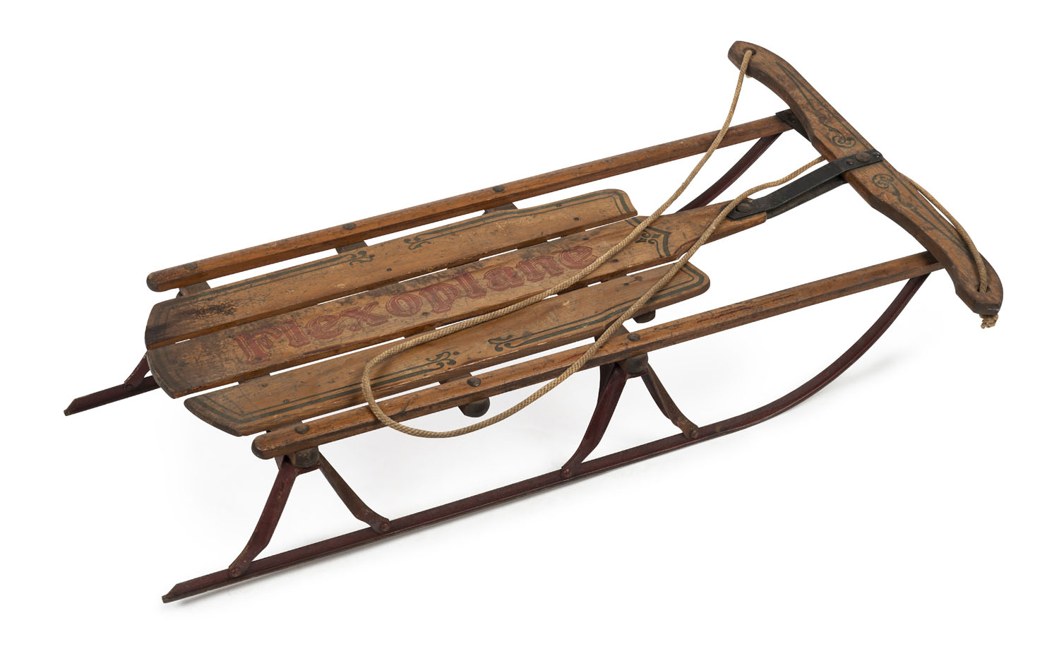 “FLEXOPLANE” Antique snow sled, early 20th century - Leski Auctions ...