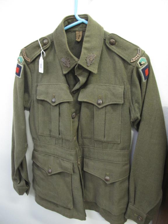 Australian Army vintage khaki jacket 1942 - Lugosi Auctioneers ...