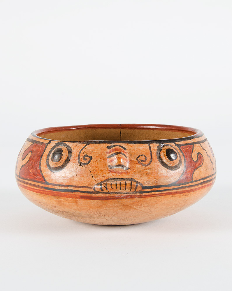 A Pre-Columbian polychrome ceramic bowl, Nicoyan culture, Costa Rica ...