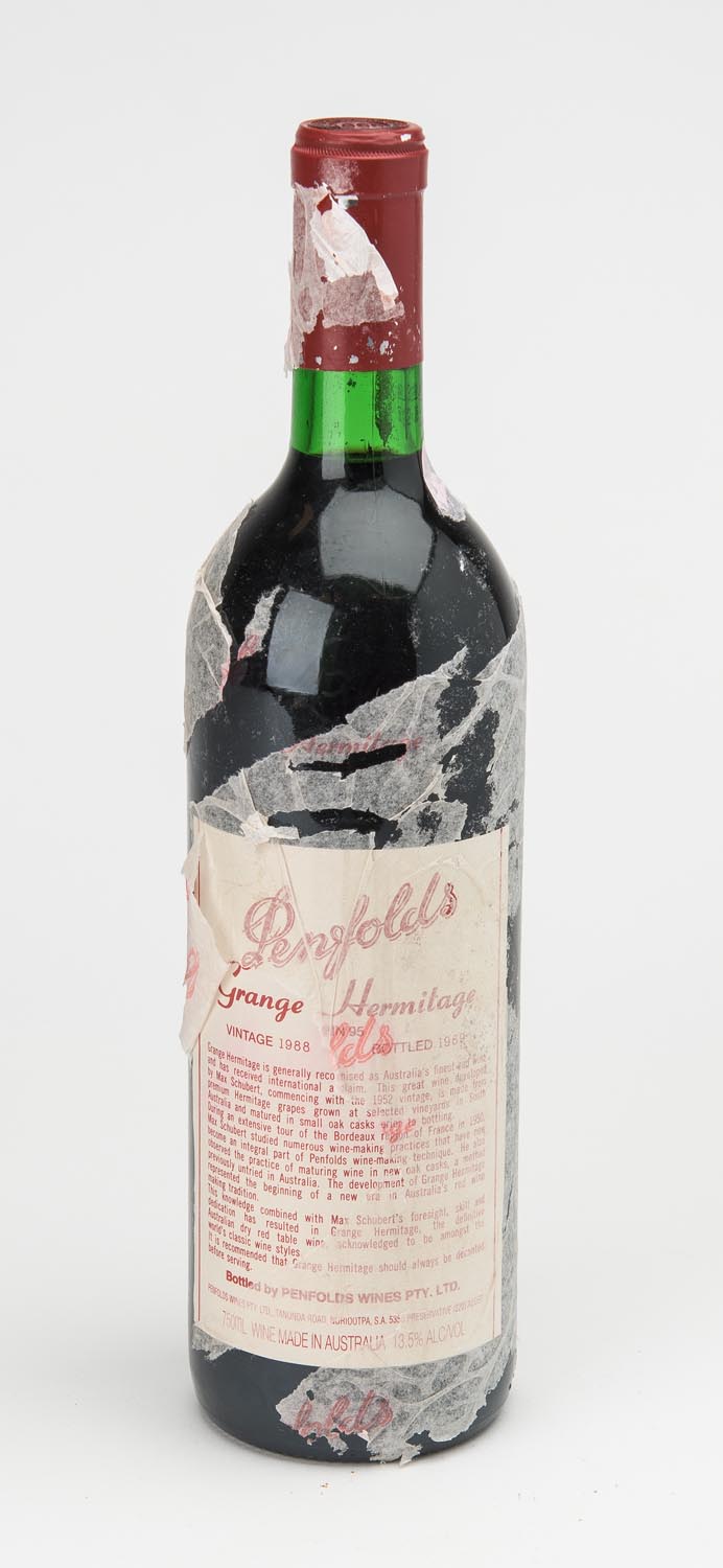 Penfolds 'Grange Hermitage' Bin 95, Vintage 1988, Shiraz, South ...