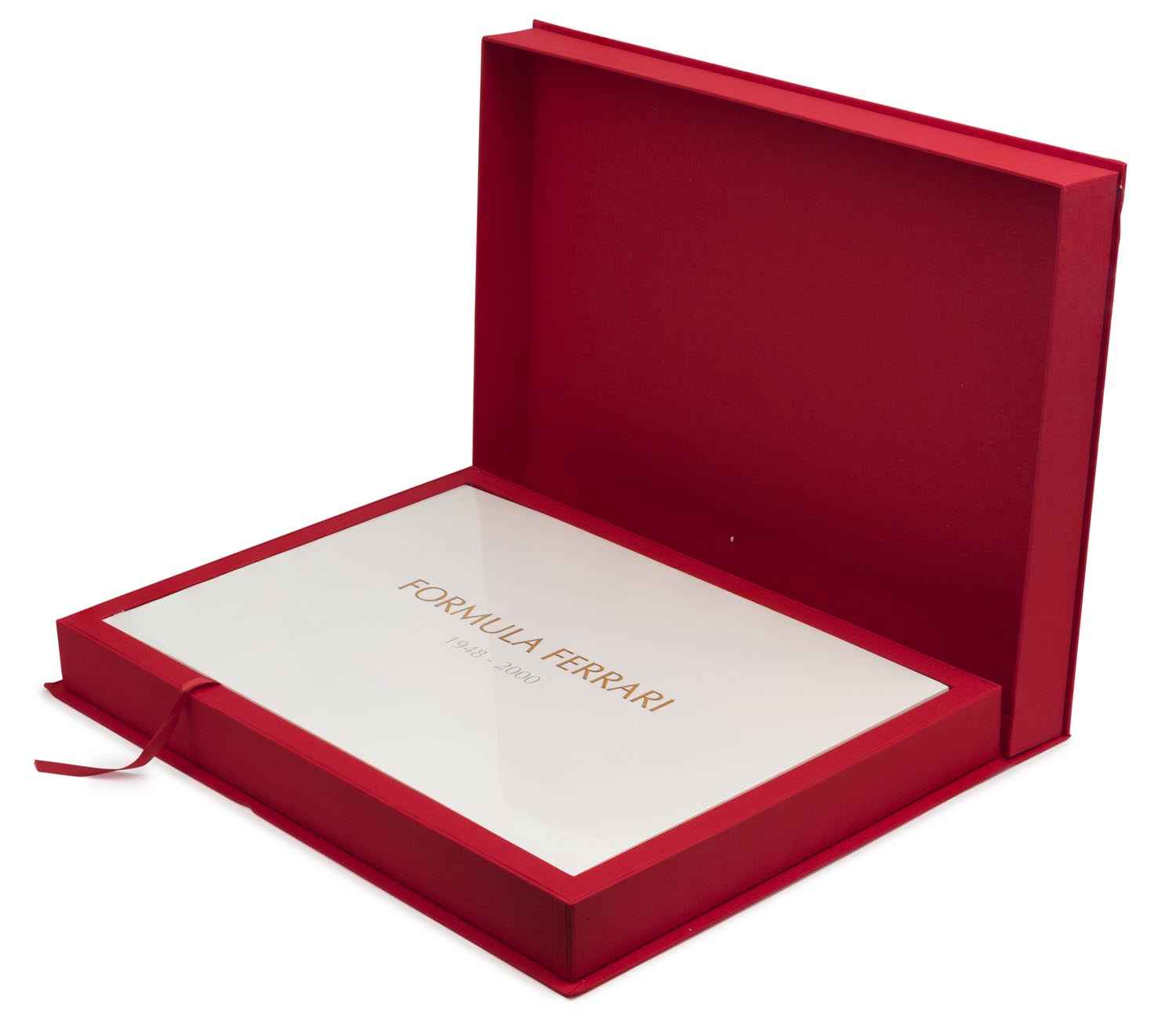 FERRARI: A large limited edition cloth covered presentation box titled ...