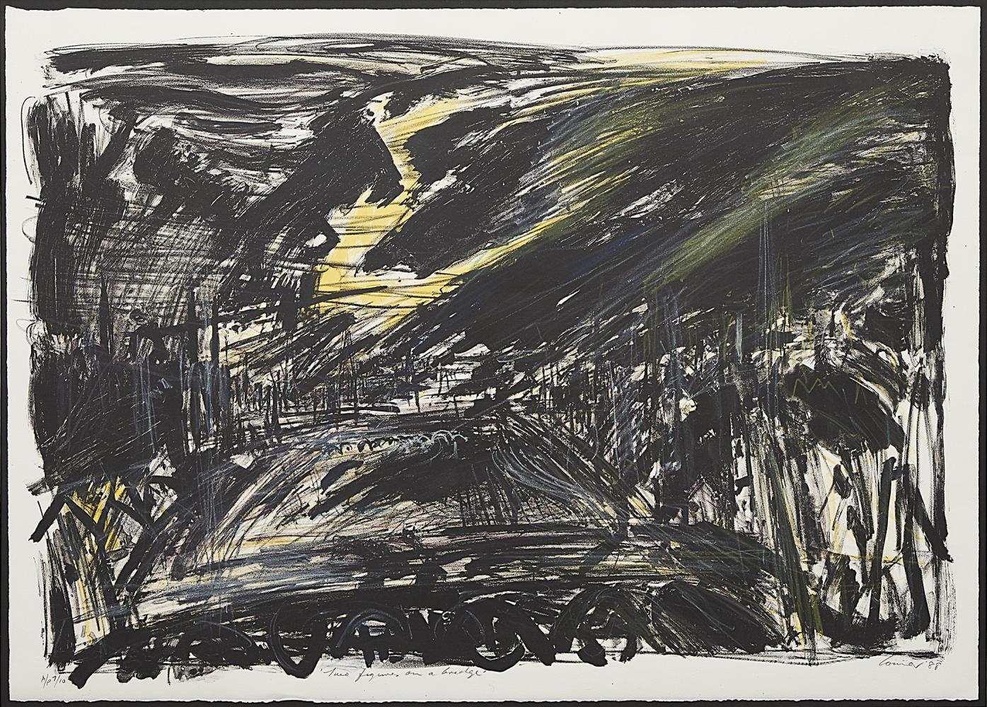 Kevin Connor (b. 1932) - Two Figures On A Bridge, 1988 - Shapiro ...