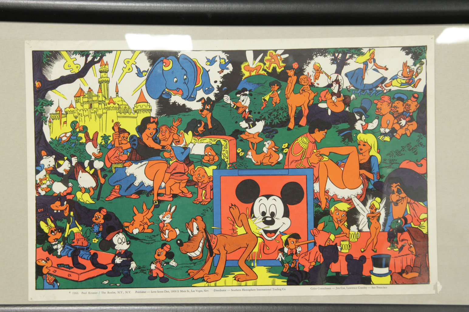 Lot #710 - A Vintage Disneyland Memorial Day Orgy Poster.